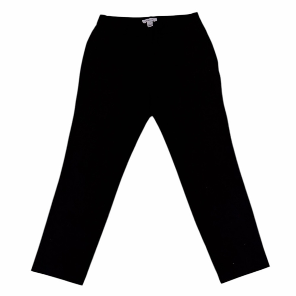 LIZ CLAIBORNE EMMA BLACK ANKLE PANTS FRONT POCKETS SIZE 10